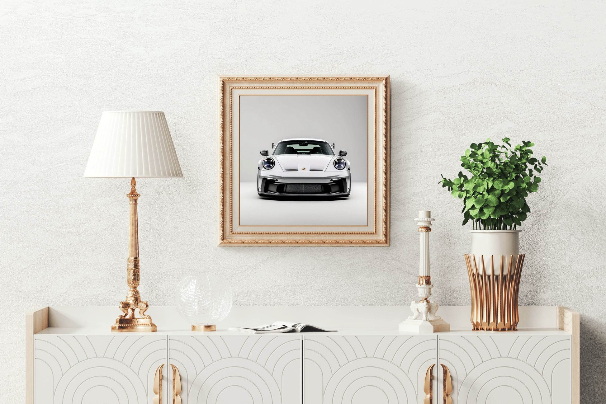 Porsche GT3 R GREY Wall Art - beink online art store
