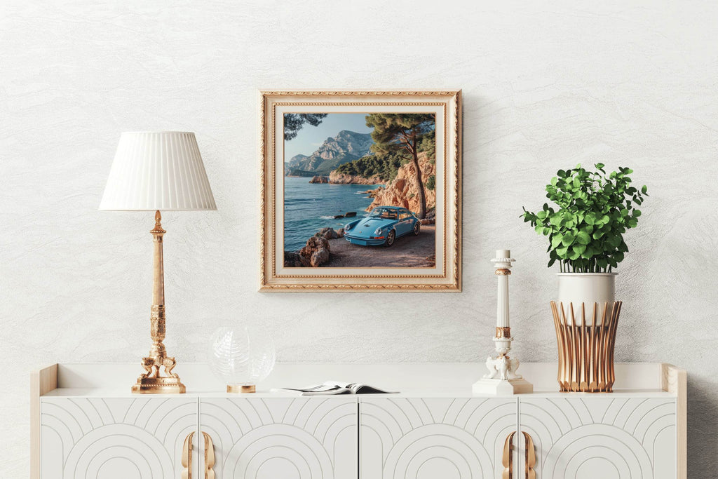 Porsche GT3 RS Blue Wall Art - beink online art store
