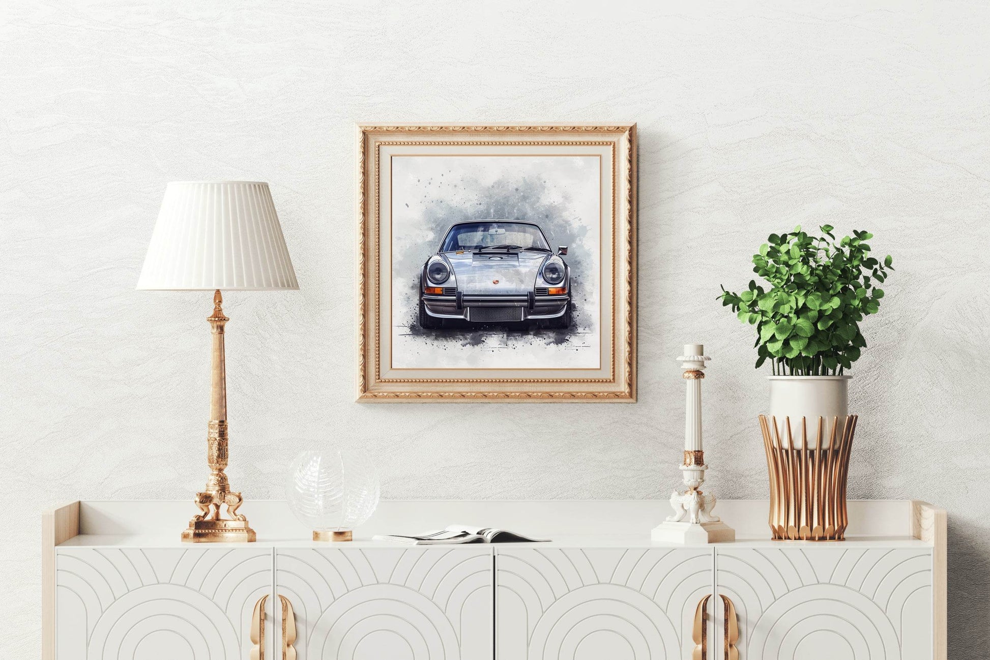 Watercolor Porsche911 Wall Art - beink online art store