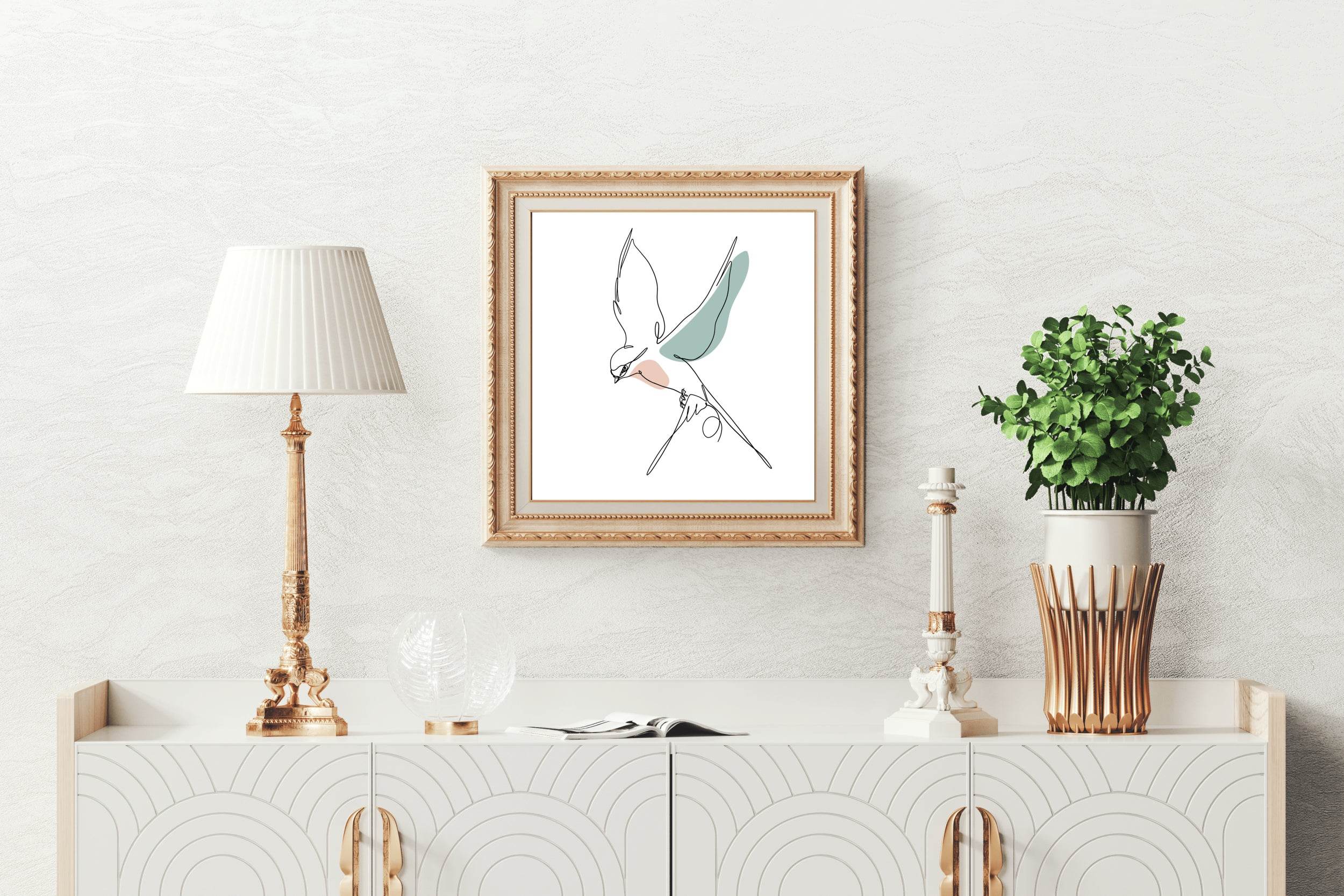 Swallow Bird Wall Art - beink online art store