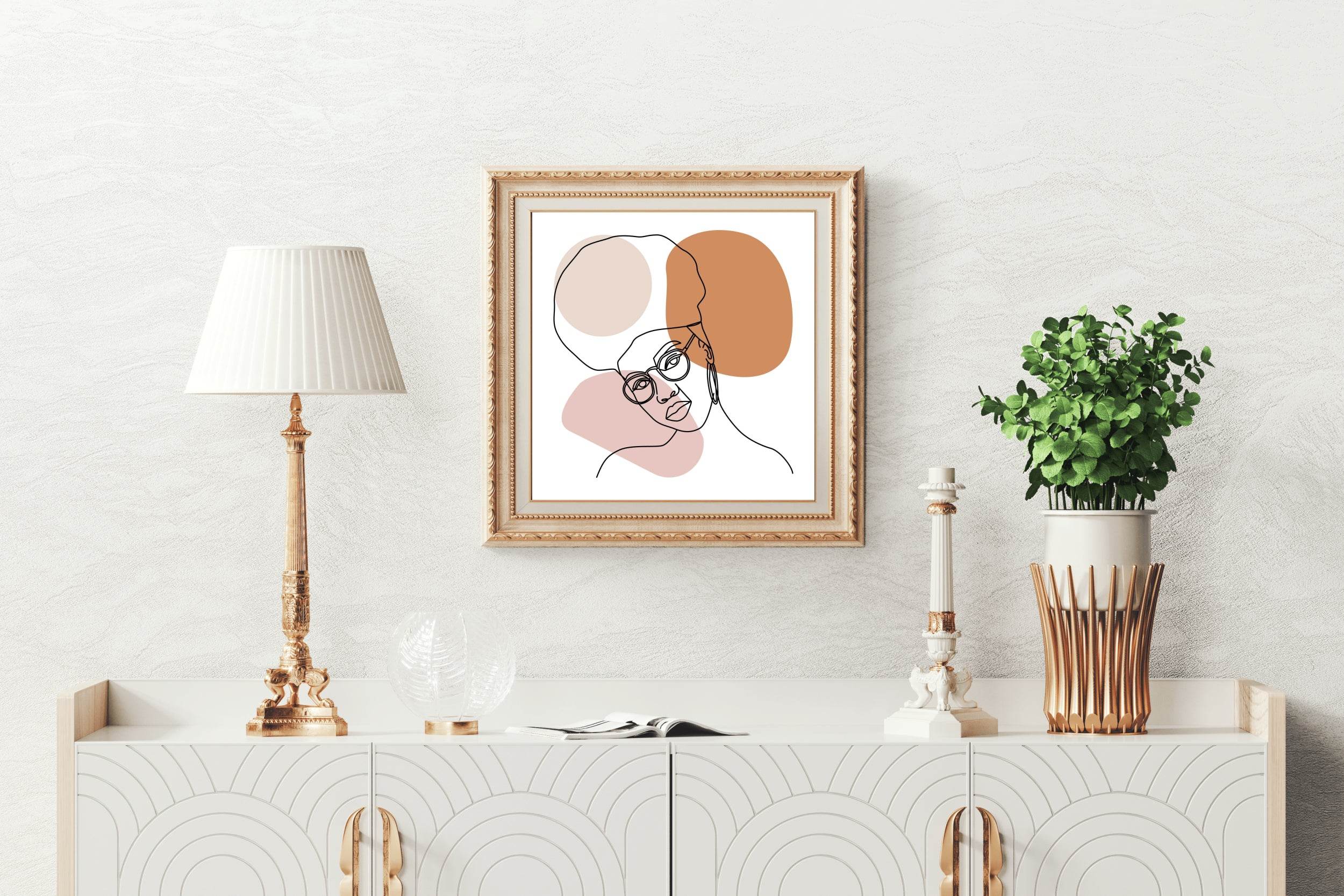 Boho Girl Wall Art - beink online art store