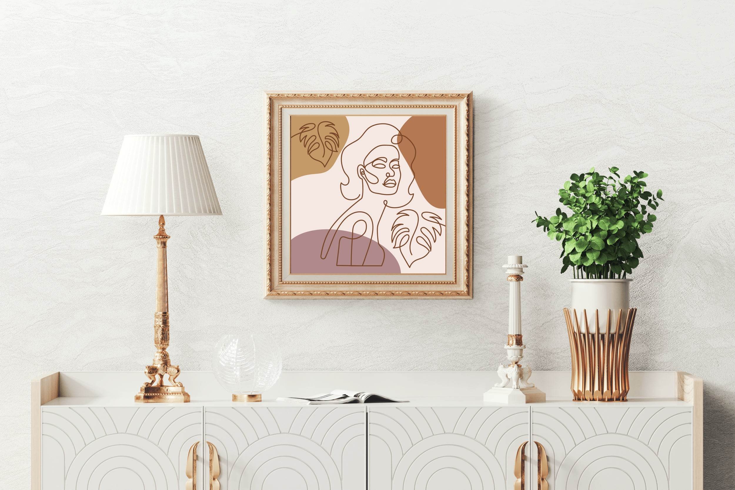 Girl Line Art - beink online art store