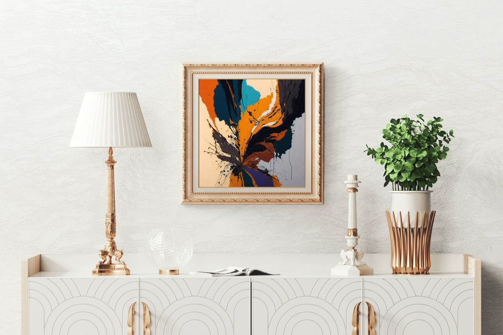 Bold Hand Oil Paint Abstract Wall Art - beink online art store