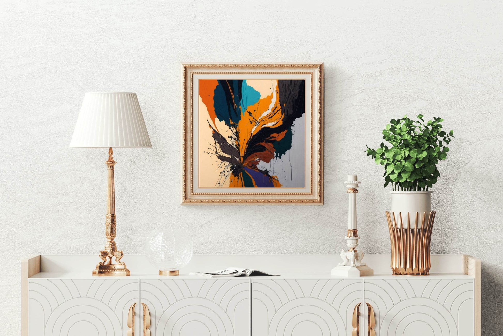 Bold Hand Oil Paint Abstract Wall Art - beink online art store