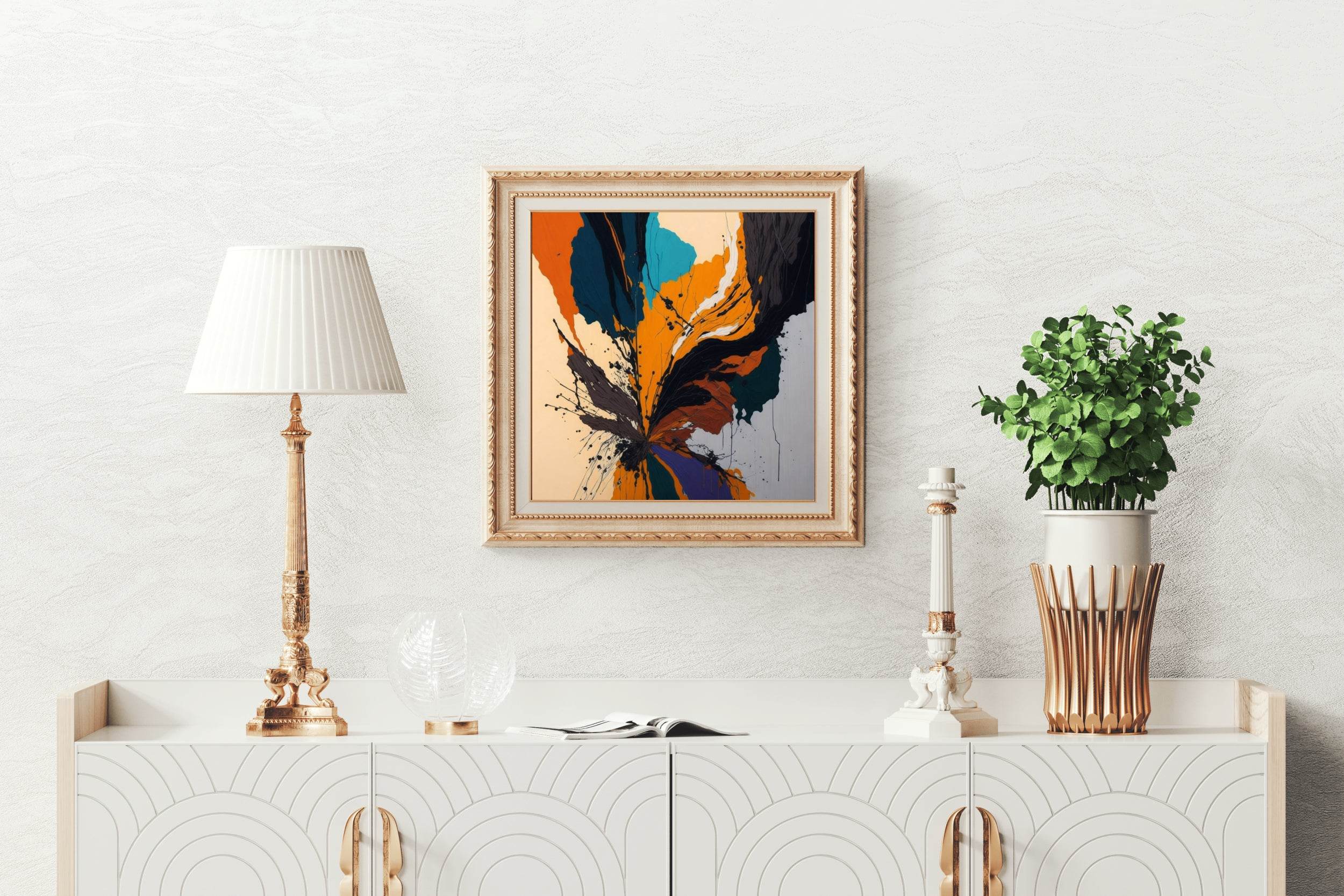 Bold Hand Oil Paint Abstract Wall Art - beink online art store