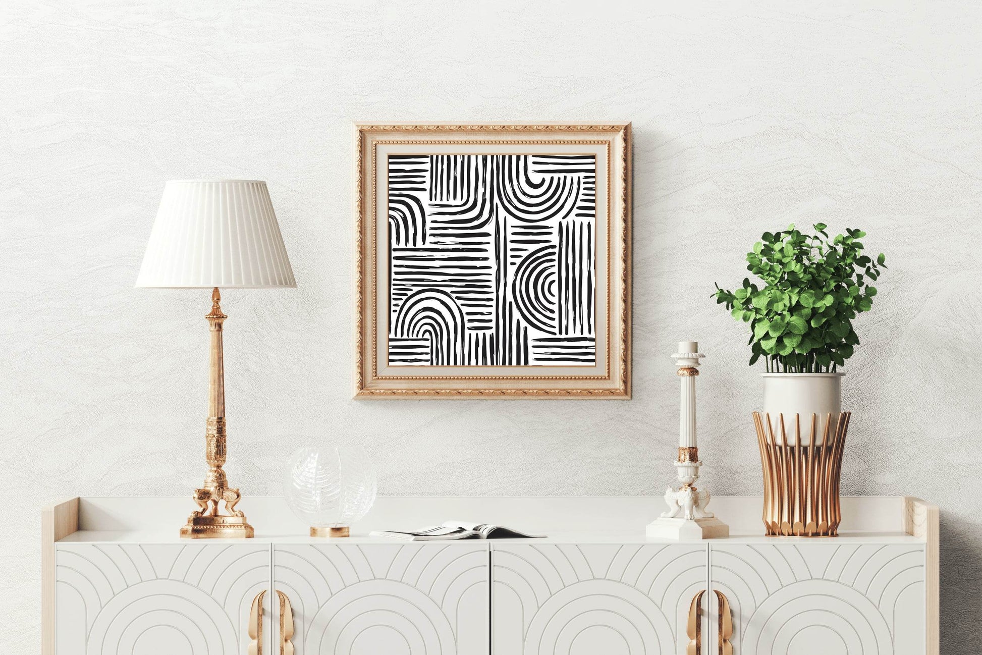 Hand Drawn Brush Strokes Wall Art - beink online art store