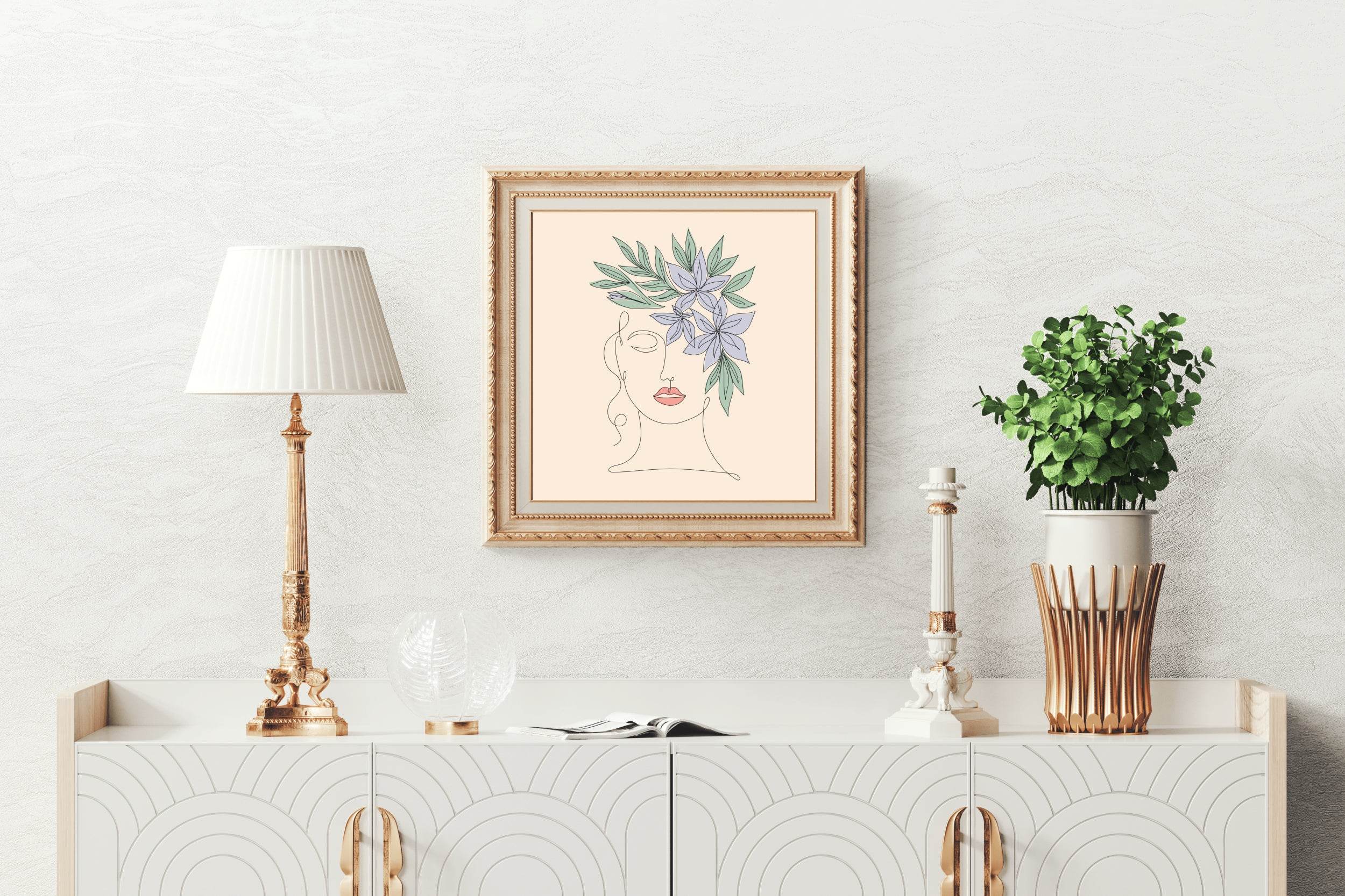 Olive Leaf Wreath Wall Art - beink online art store