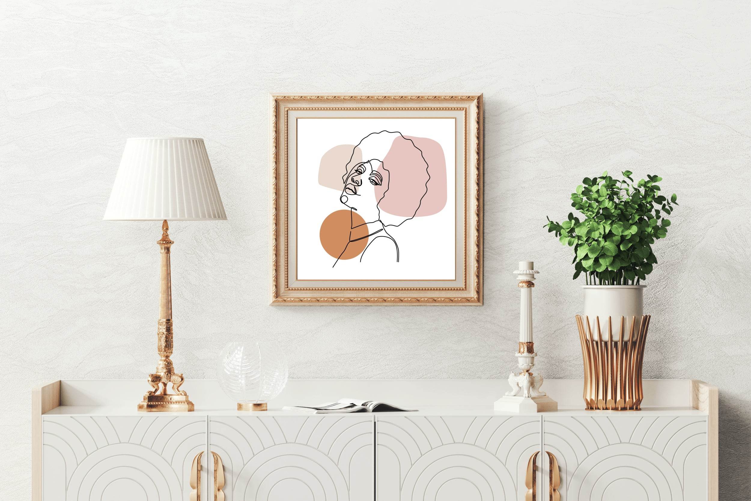 Blonde Black Woman Wall Art - beink online art store