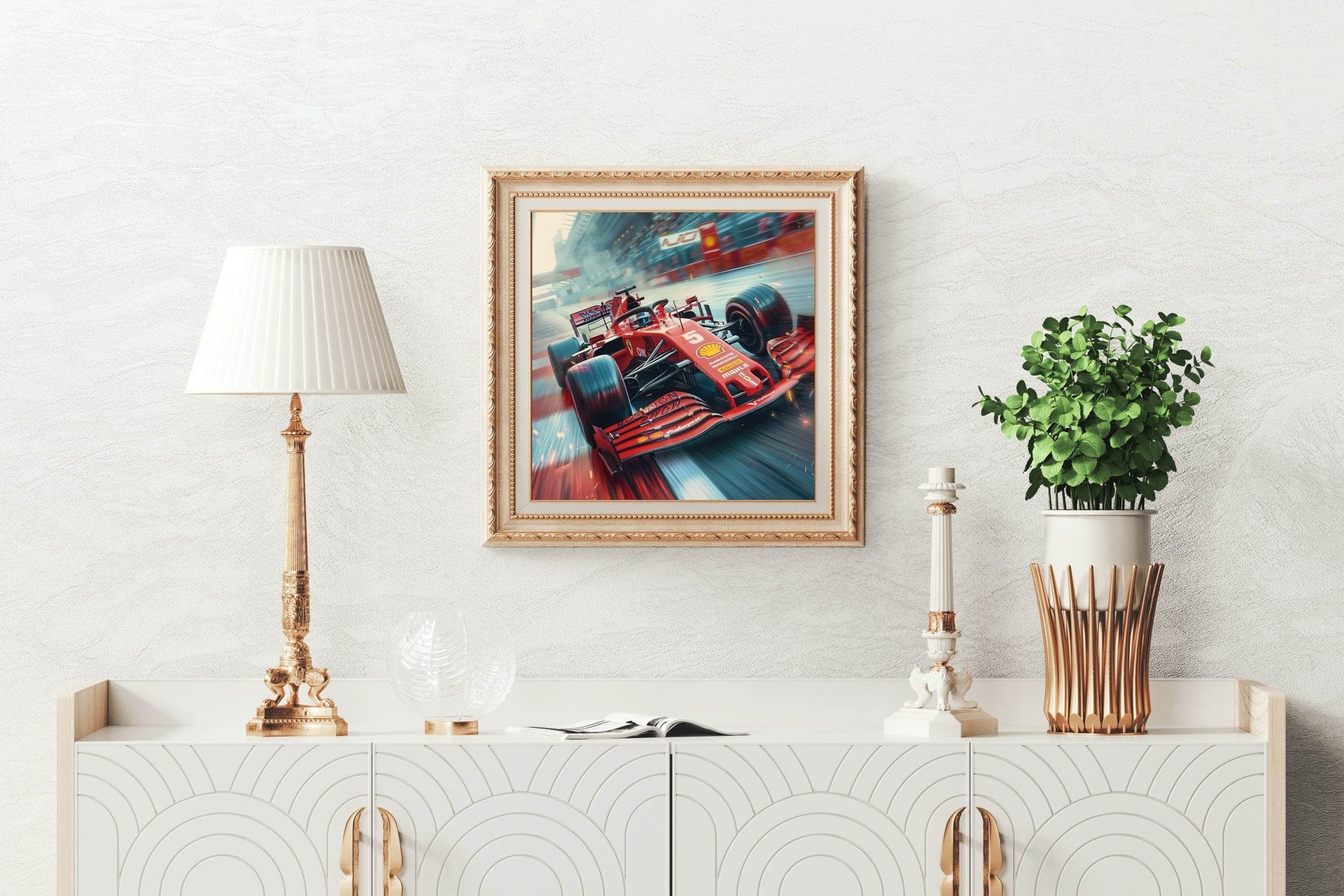 Formula 1 Metal Car Wall Art - beink online art store