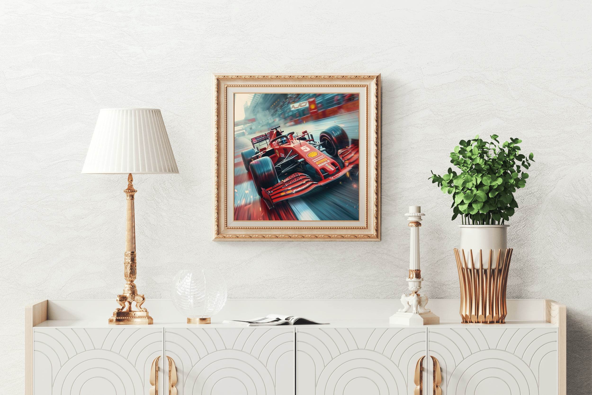 Formula 1 Metal Car Wall Art - beink online art store