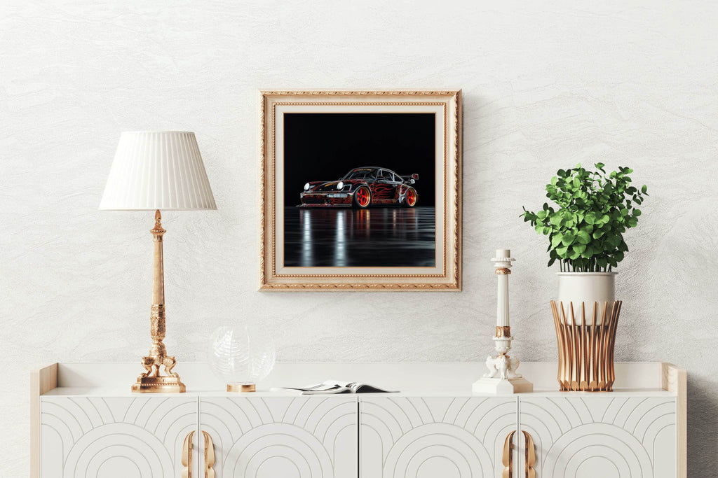 Porsche GTR Metallic Wall Art - beink online art store