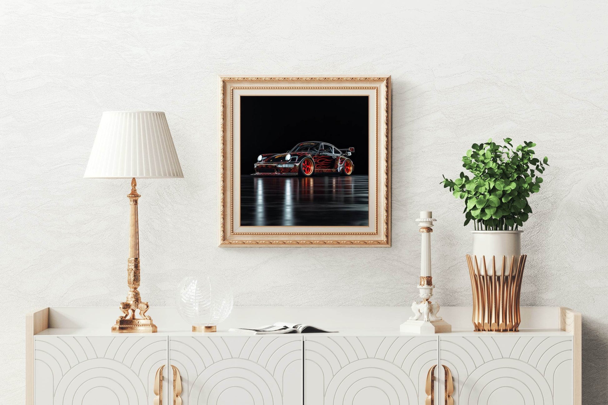 Porsche GTR Metallic Wall Art - beink online art store
