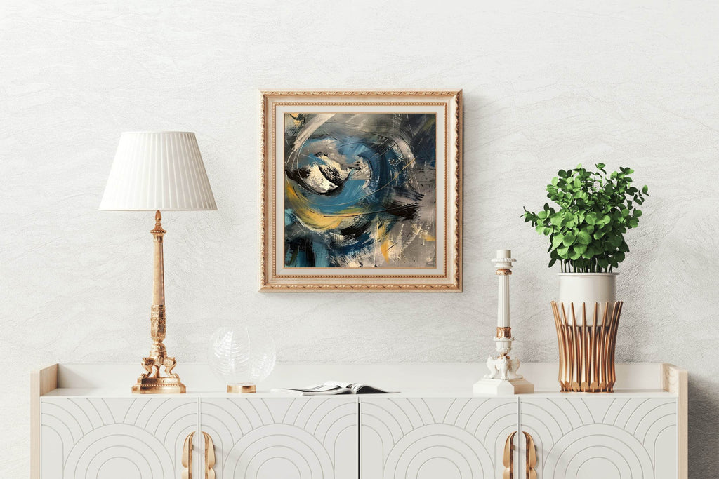 Sharp Brush Strokes Abstract Wall Art - beink online art store