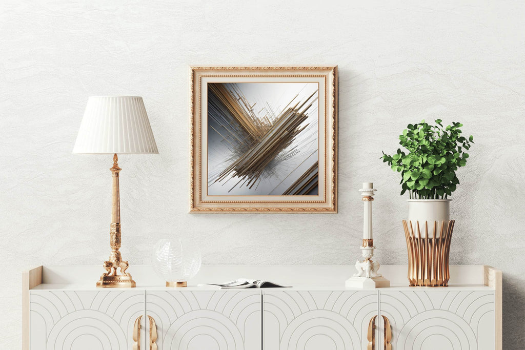 3D Spiral Fractal Design Abstract Wall Art - beink online art store