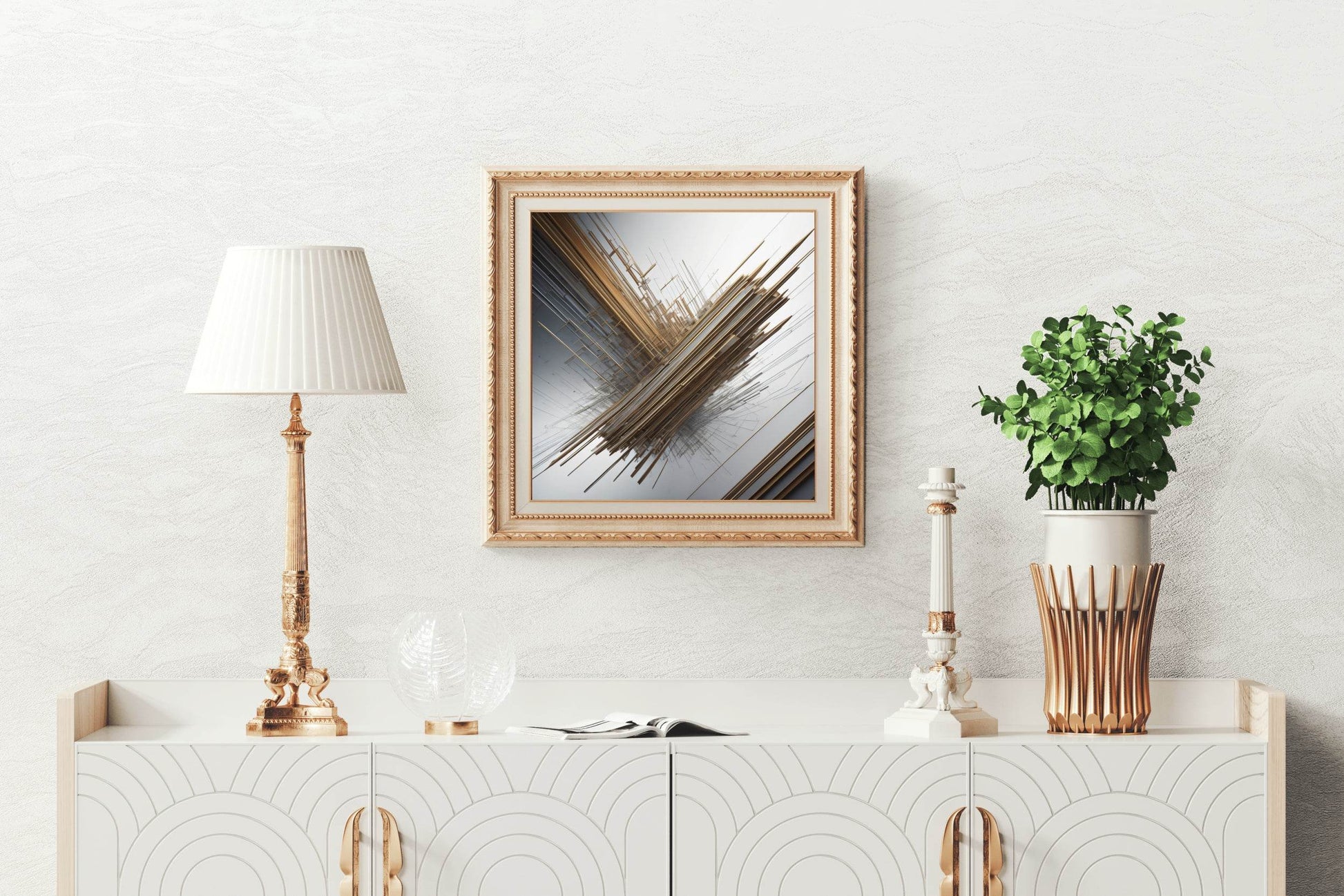 3D Spiral Fractal Design Abstract Wall Art - beink online art store