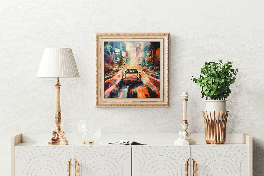 Porsche 911 Turbo Sport Wall Art - beink online art store