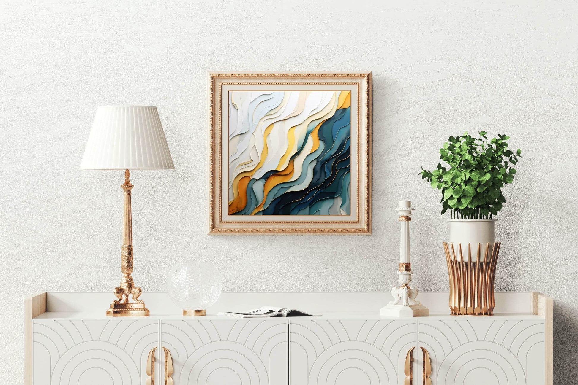 Paper Layers Abstract Wall Art - beink online art store