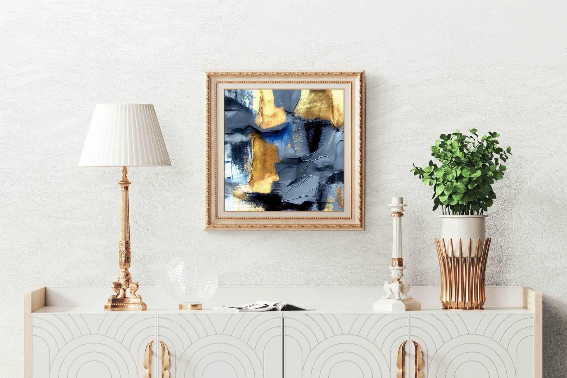 Multi Color Cloth Textured Abstract Wall Art - beink online art store