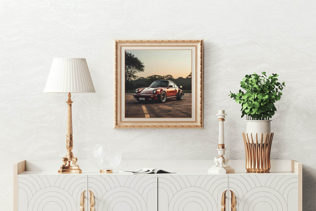 Porsche930 Turbo Red Wall Art - beink online art store