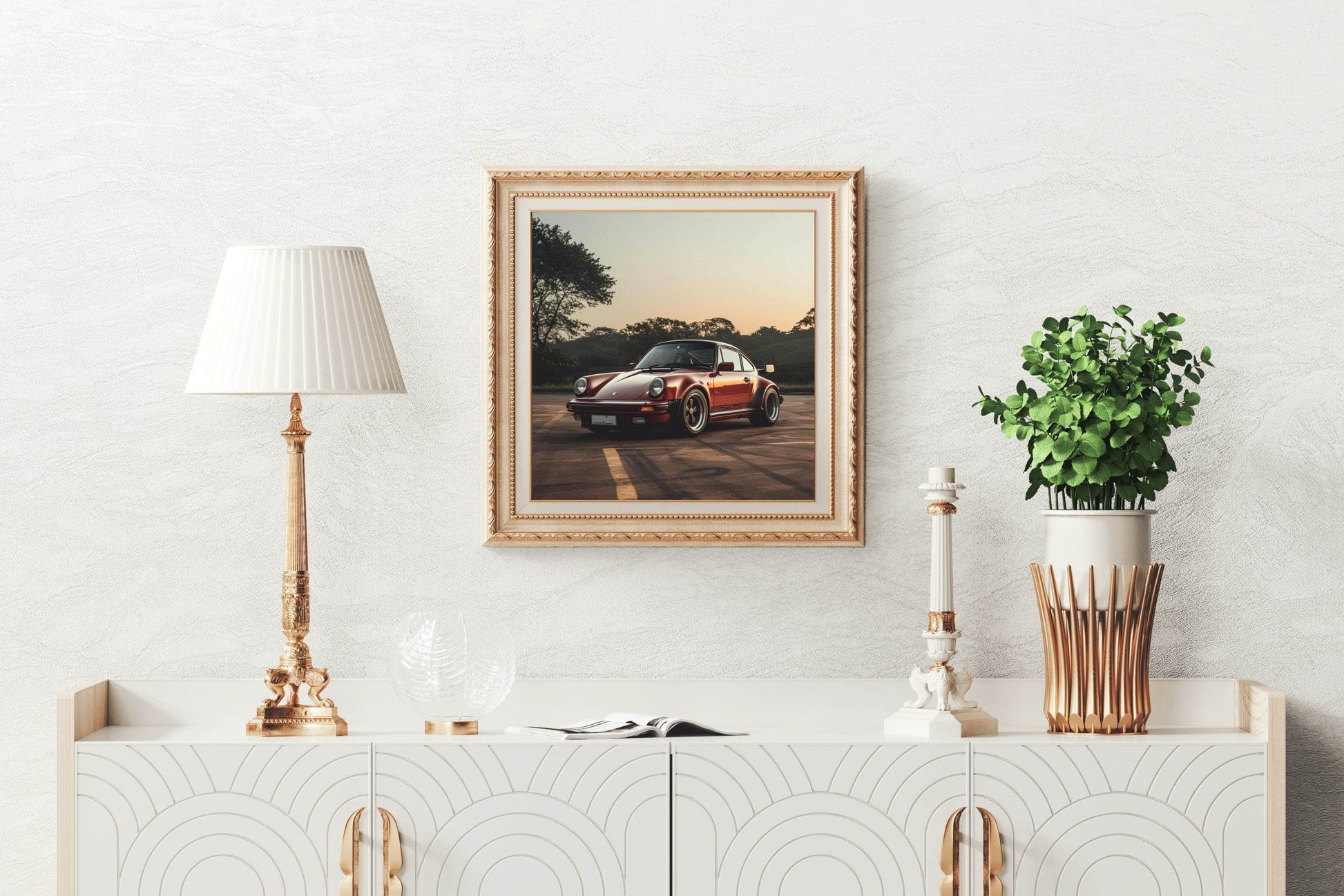 Porsche930 Turbo Red Wall Art - beink online art store