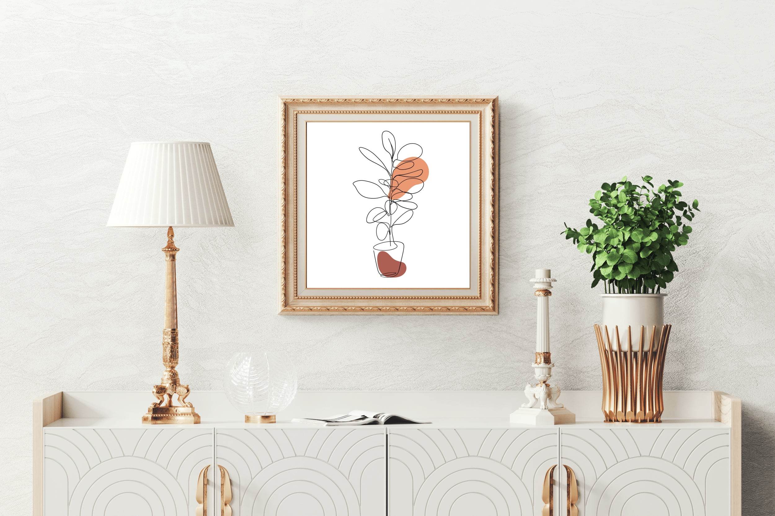 Flannel Flower Branch Wall Art - beink online art store