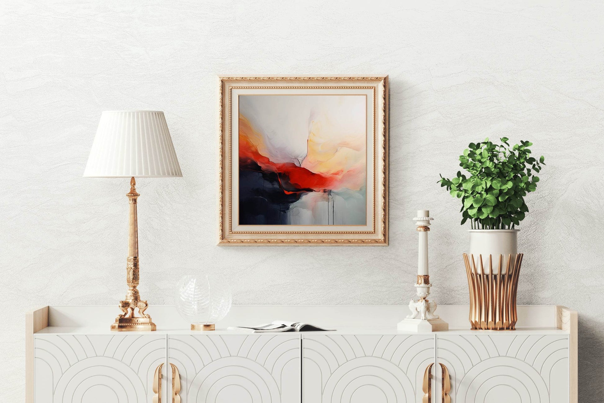 Digital Water Color Vibrant Abstract Wall Art - beink online art store