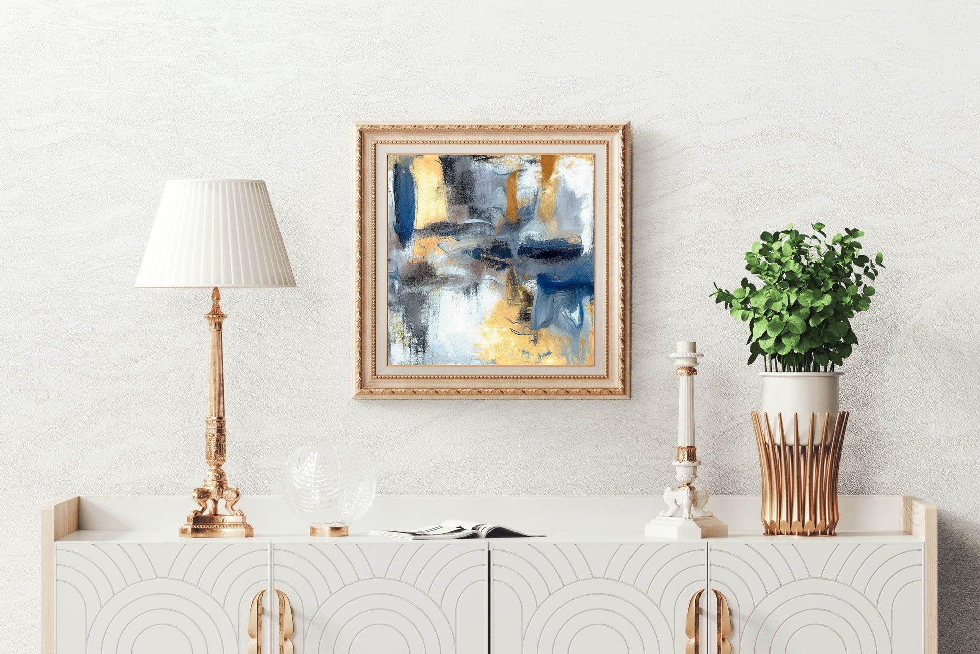 Modern Brush Strokes Abstract Wall Art - beink online art store