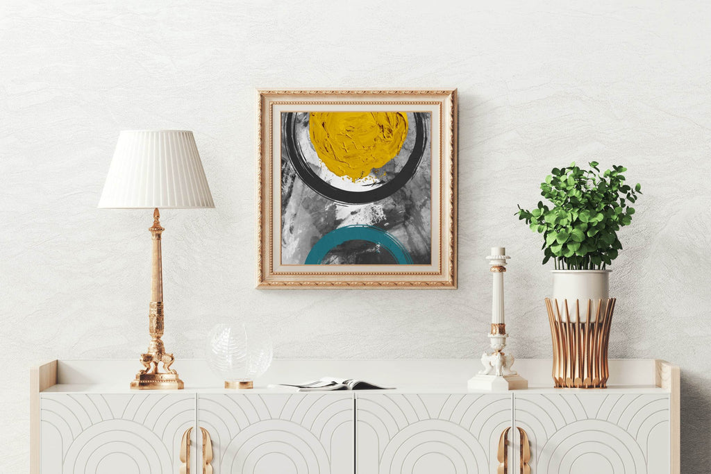 Oil Paint Brush Strokes Abstract Wall Art - beink online art store