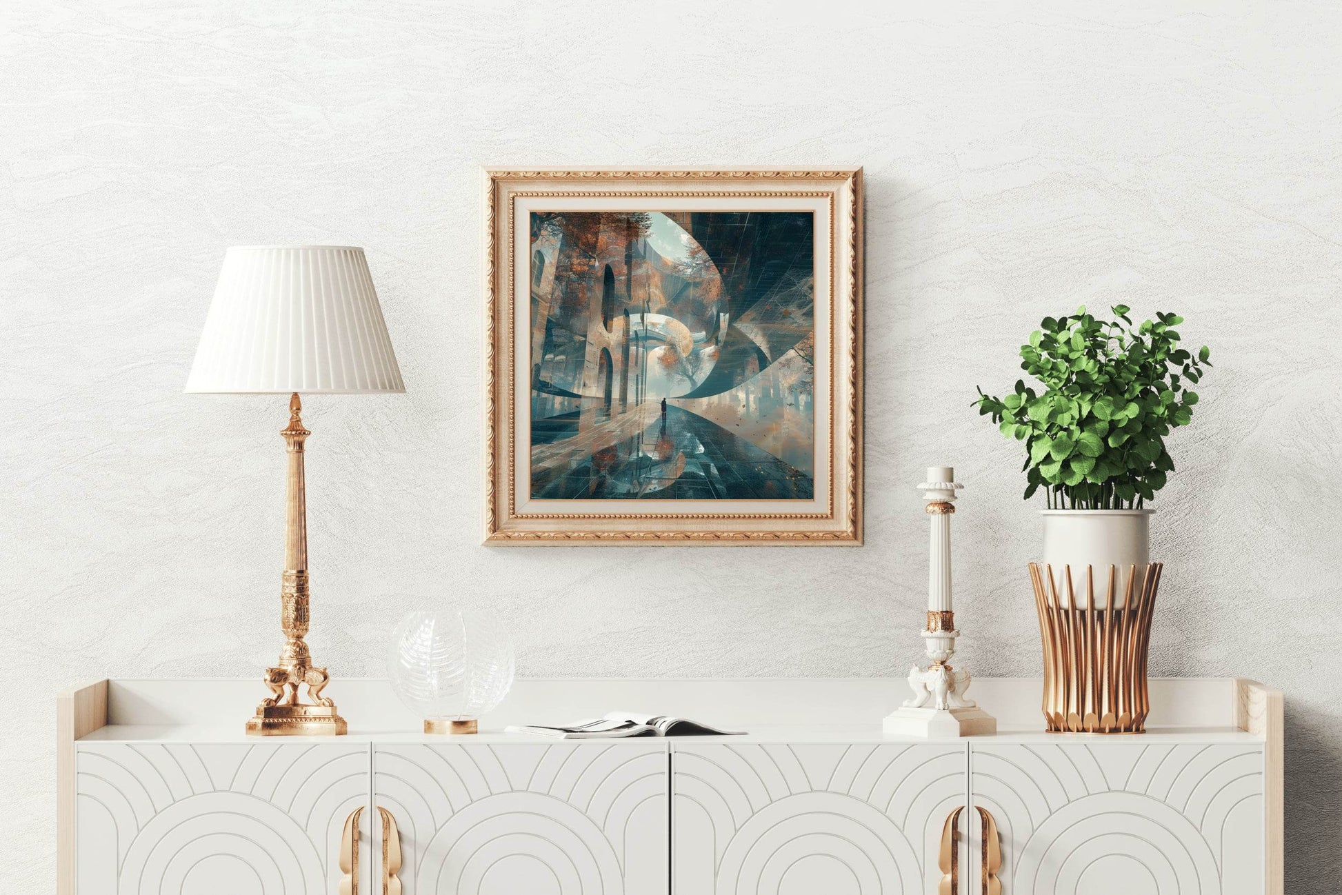Digital Corridor Abstract Wall Art - beink online art store