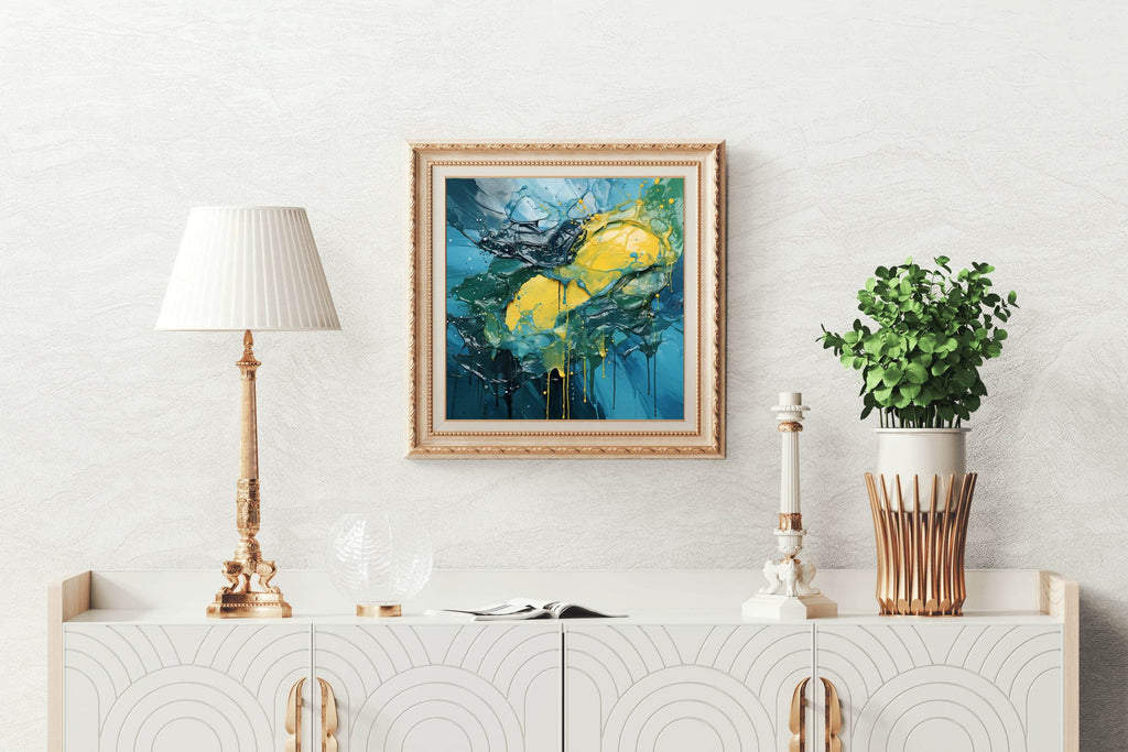 3D Effect Multi Color Brush Strokes Abstract Wall Art - beink online art store