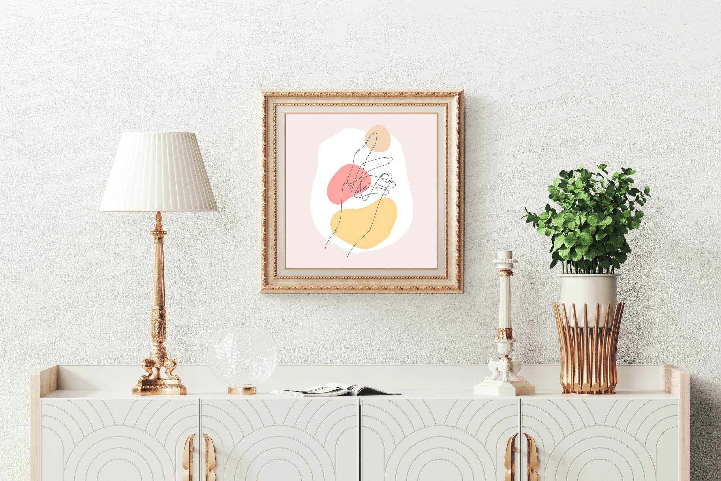 Human Hand Design Wall Art - beink online art store