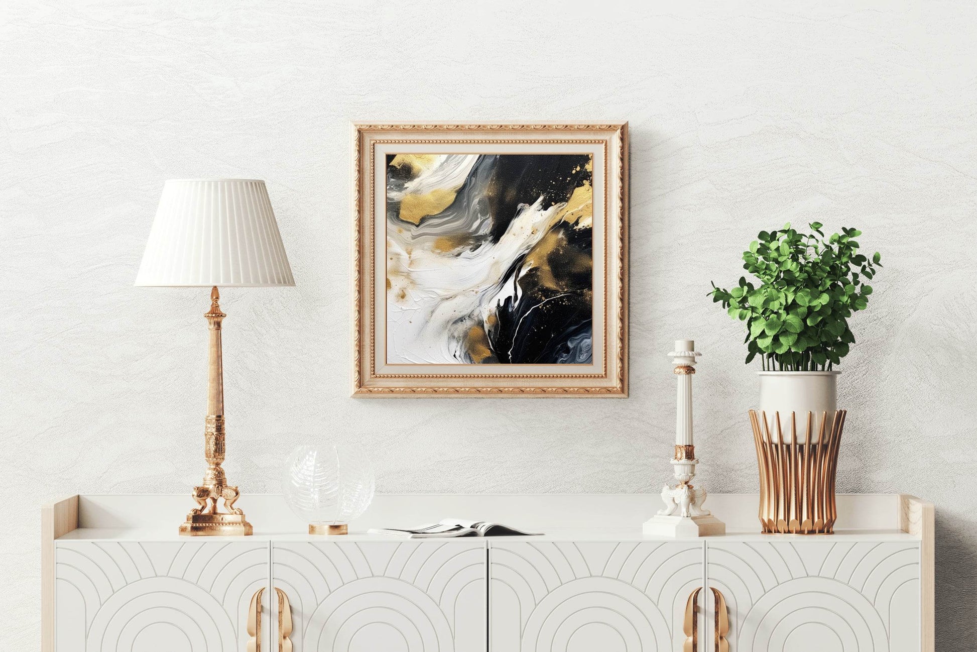 Sharp Smoky Black Brush Stroke Wall Art - beink online art store