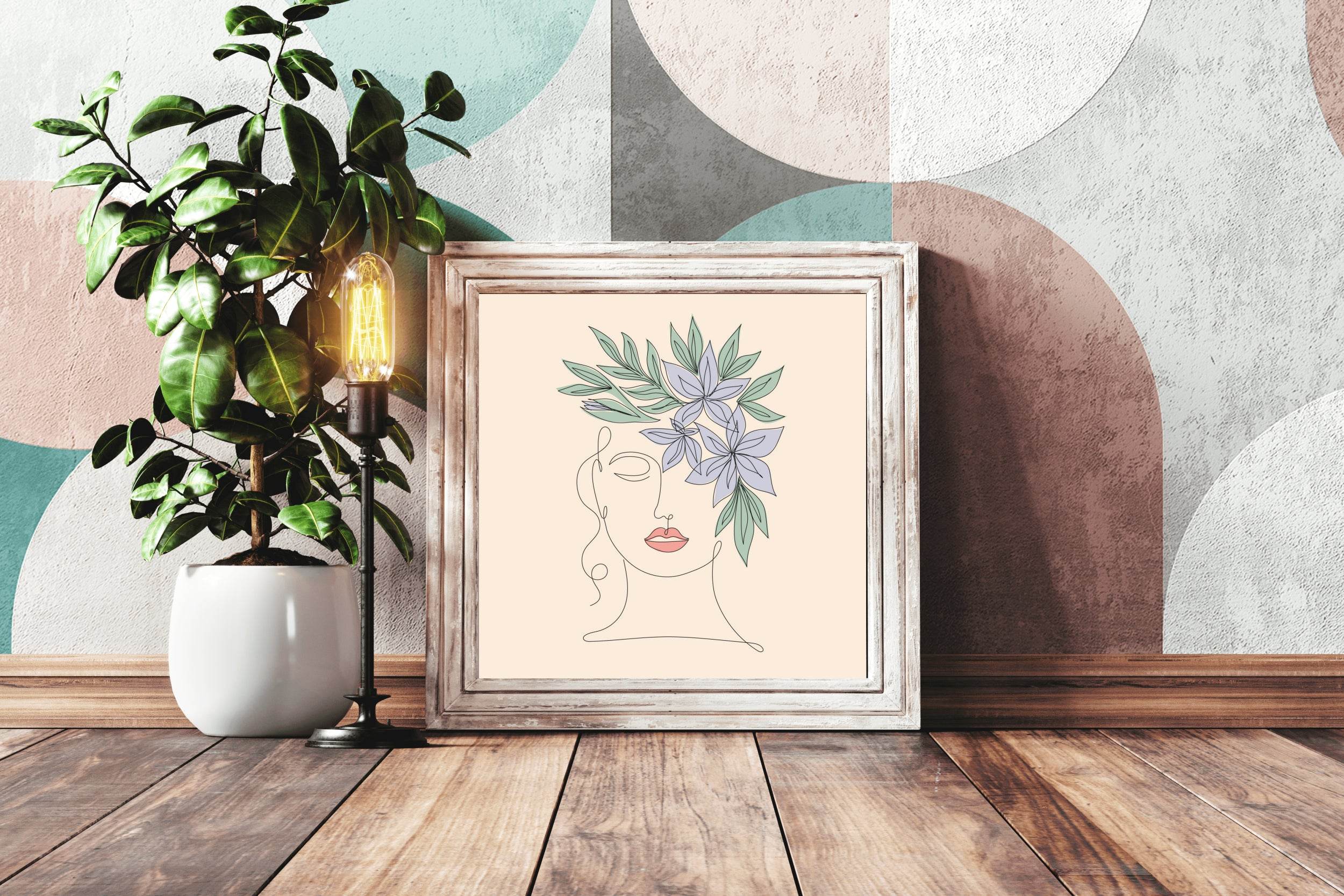 Olive Leaf Wreath Wall Art - beink online art store