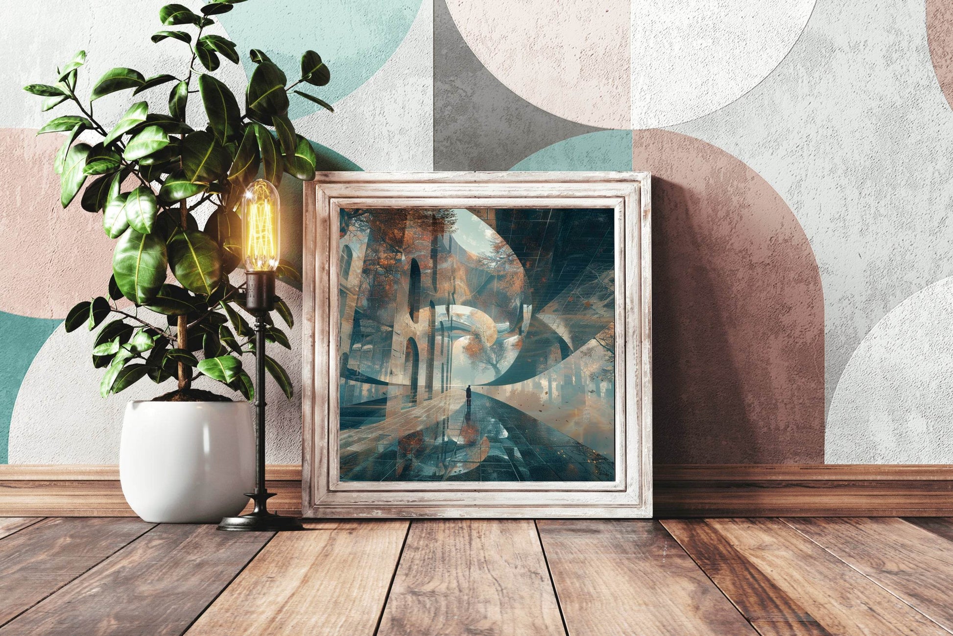 Digital Corridor Abstract Wall Art - beink online art store