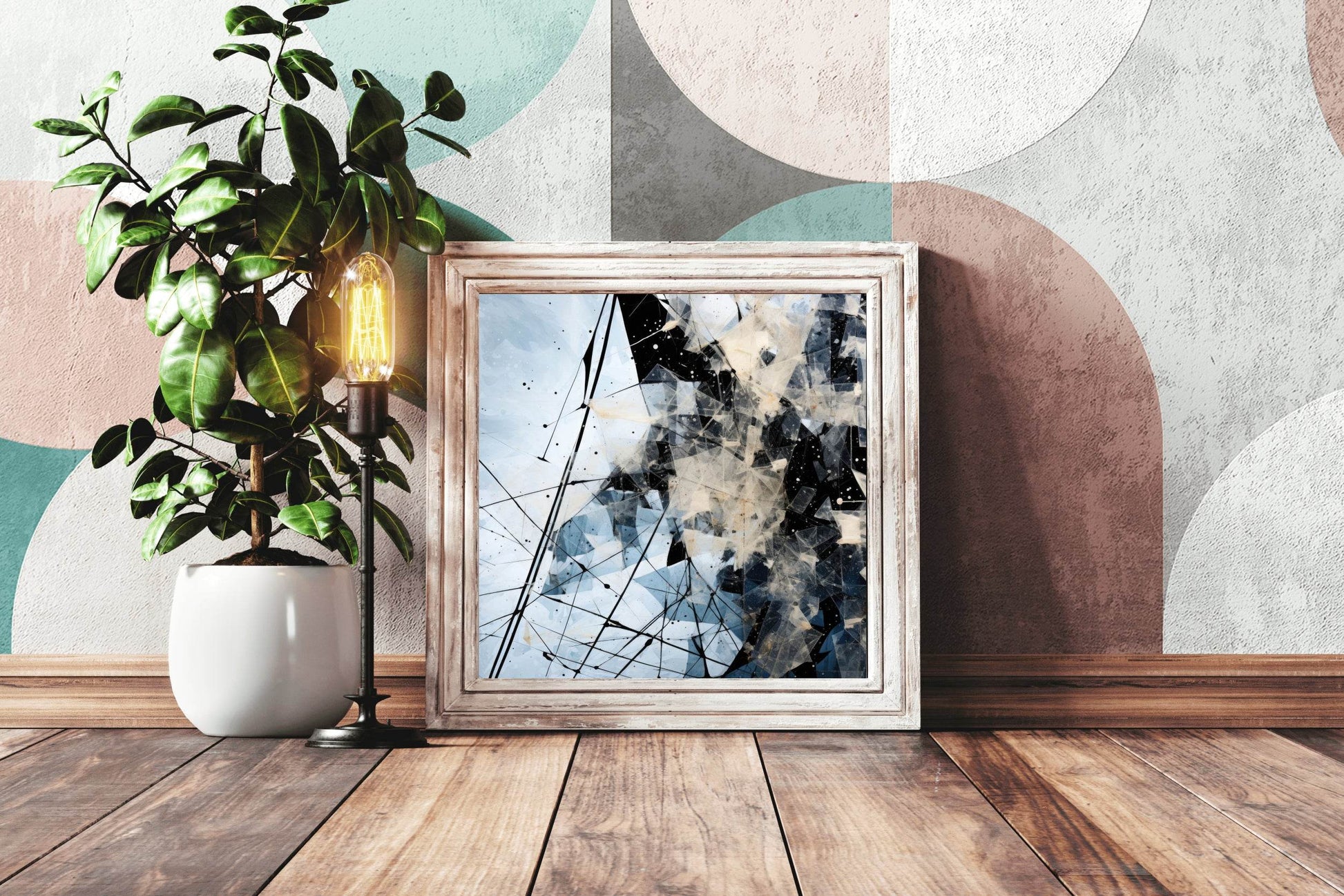 Broken Glass Abstract Wall Art - beink online art store