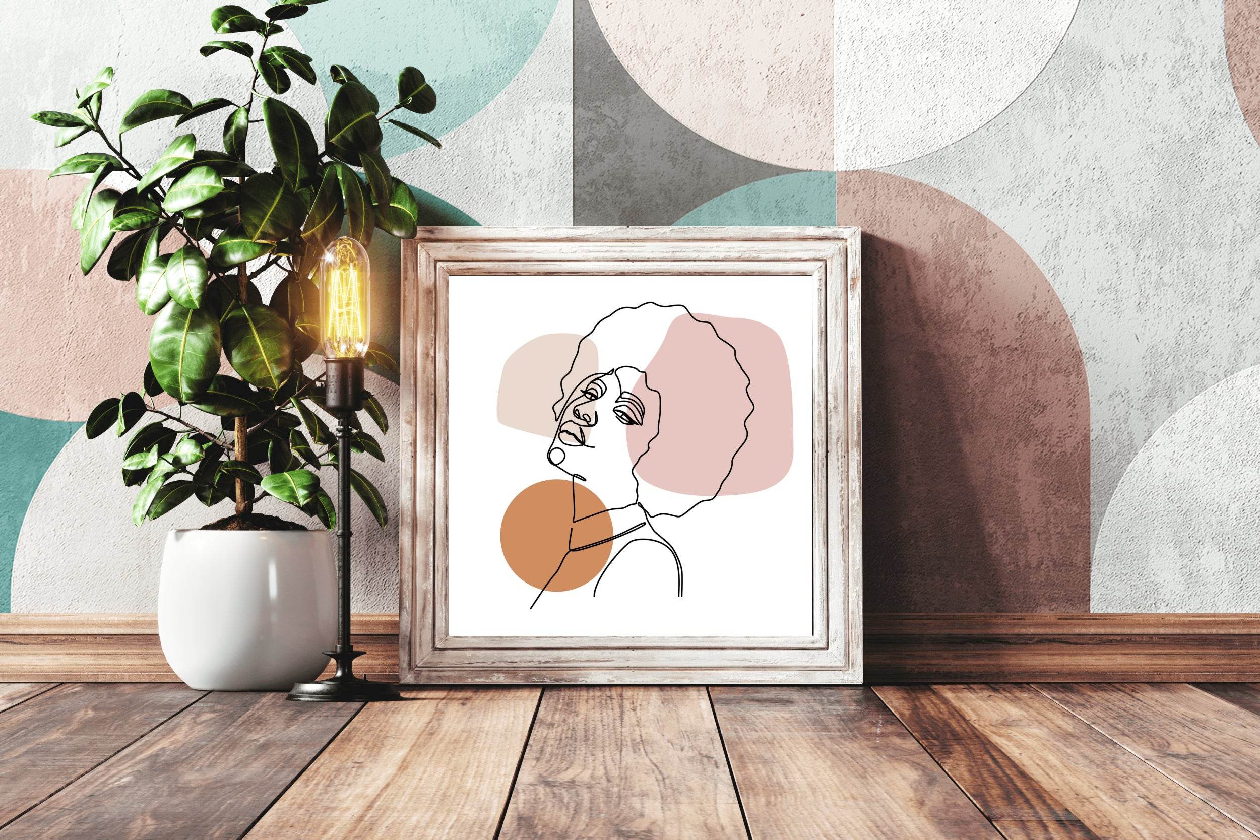 Blonde Black Woman Wall Art - beink online art store