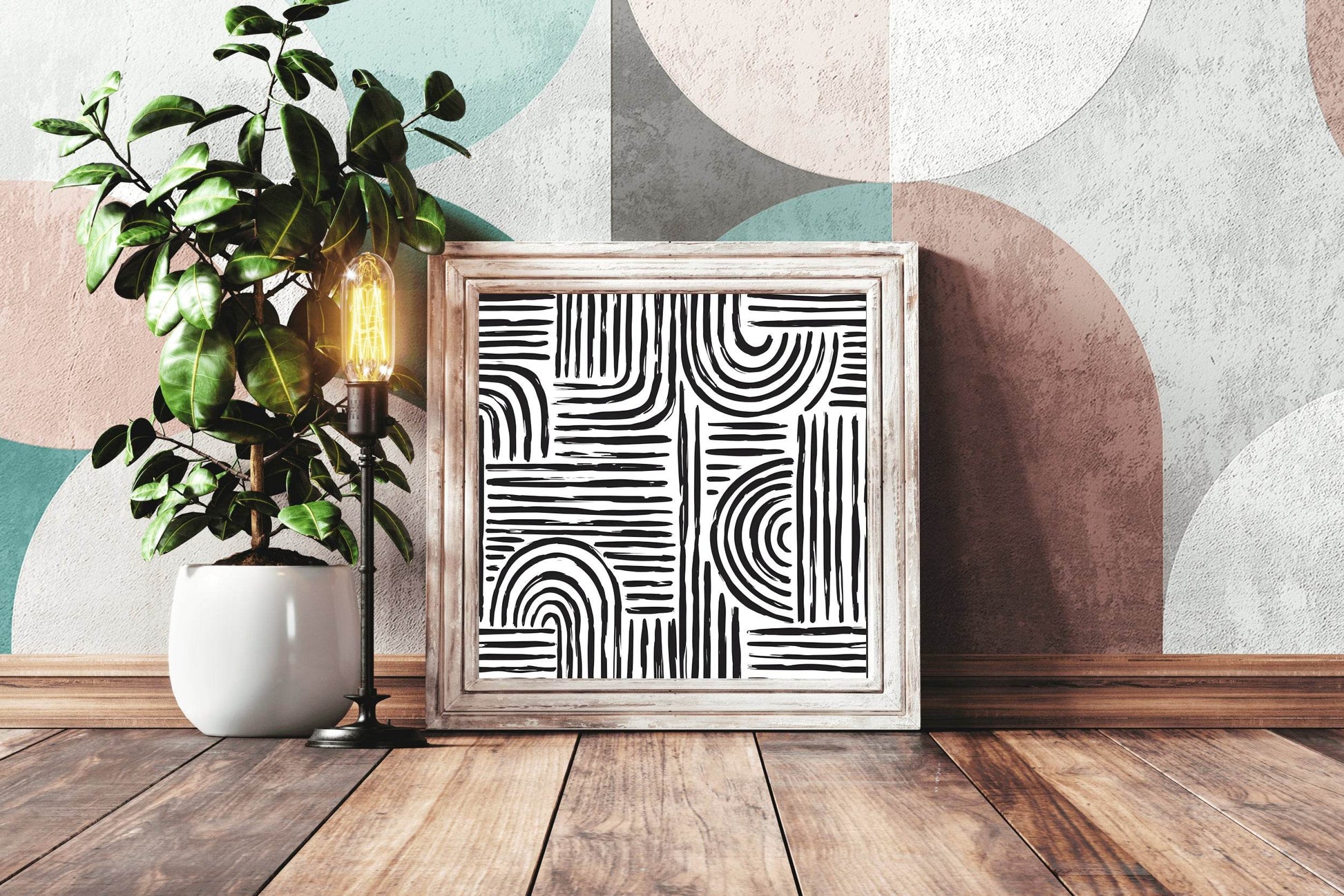 Hand Drawn Brush Strokes Wall Art - beink online art store