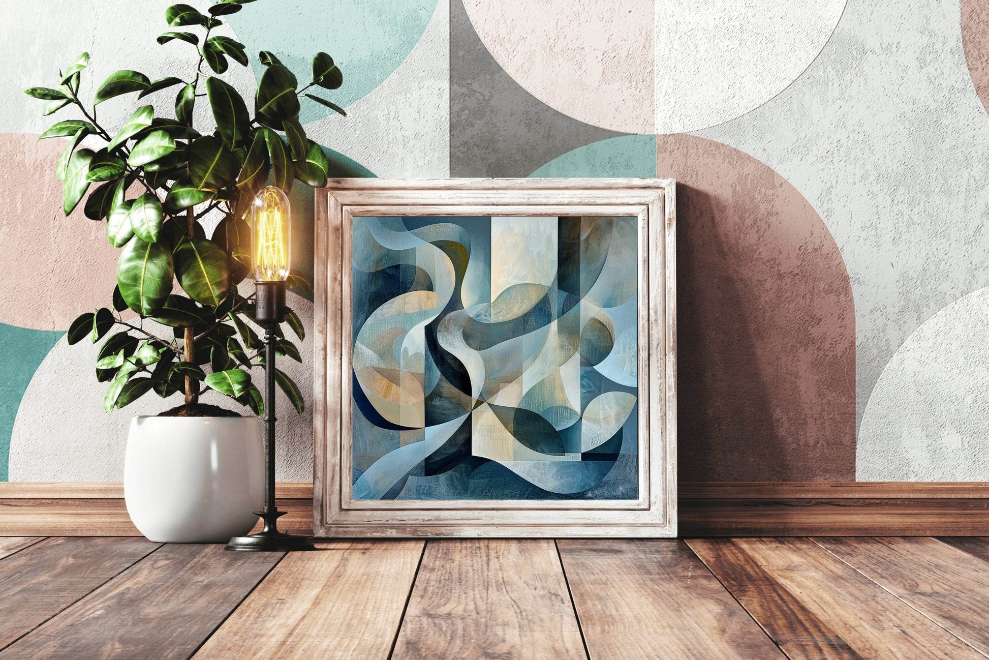 Wall Geometric Shape Abstract Wall Art - beink online art store