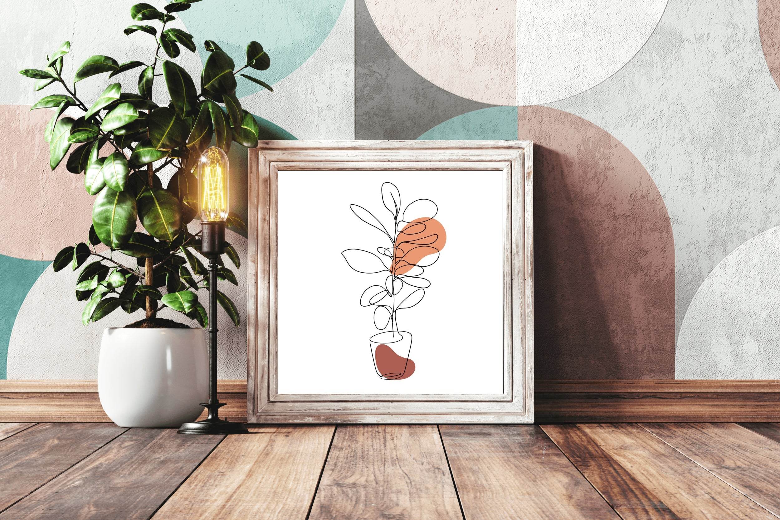 Flannel Flower Branch Wall Art - beink online art store