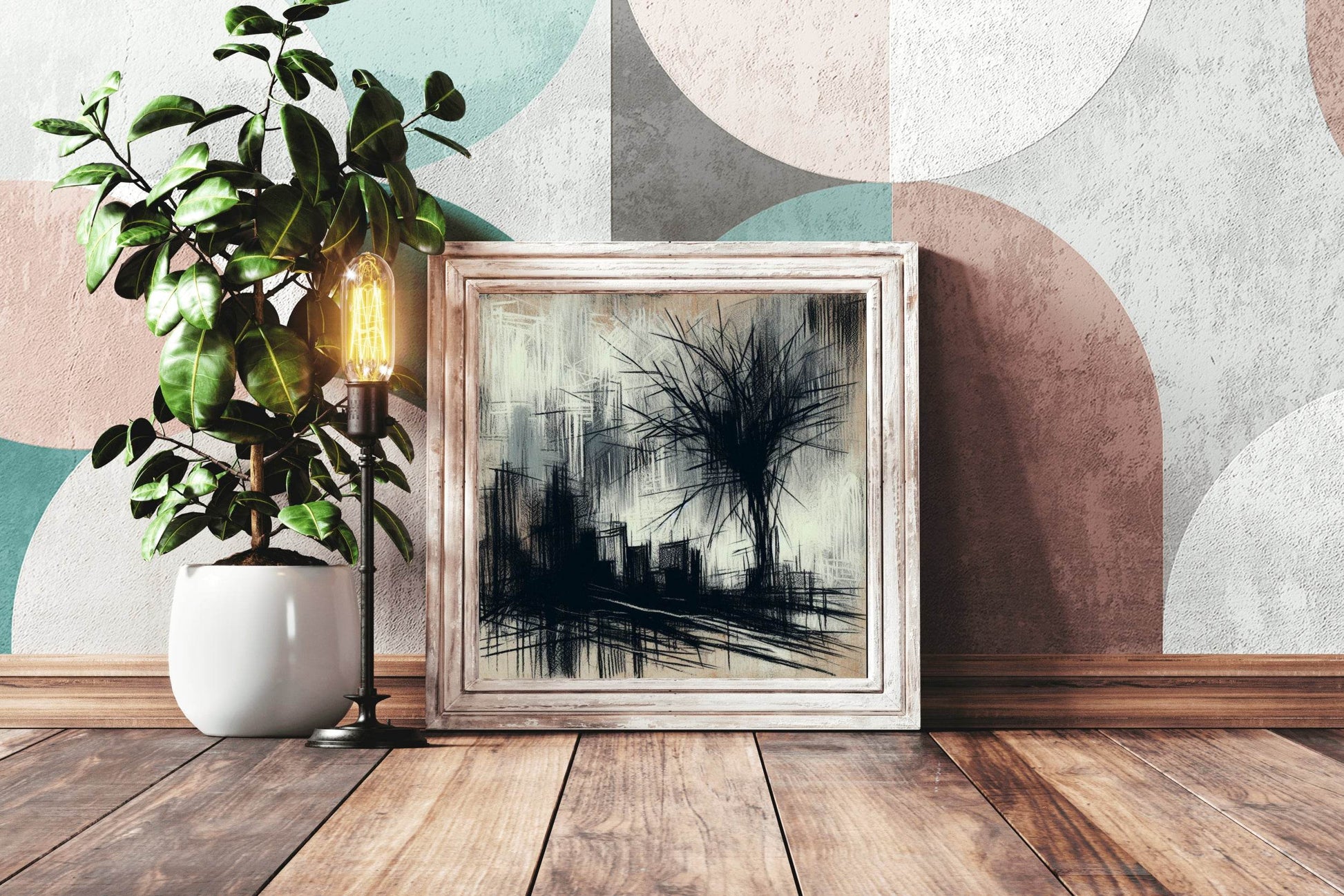 Creative Road Side Visualization Abstract Wall Art - beink online art store