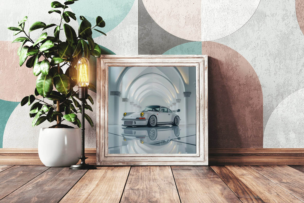 Silver Porsche GTR 911 Wall Art - beink online art store