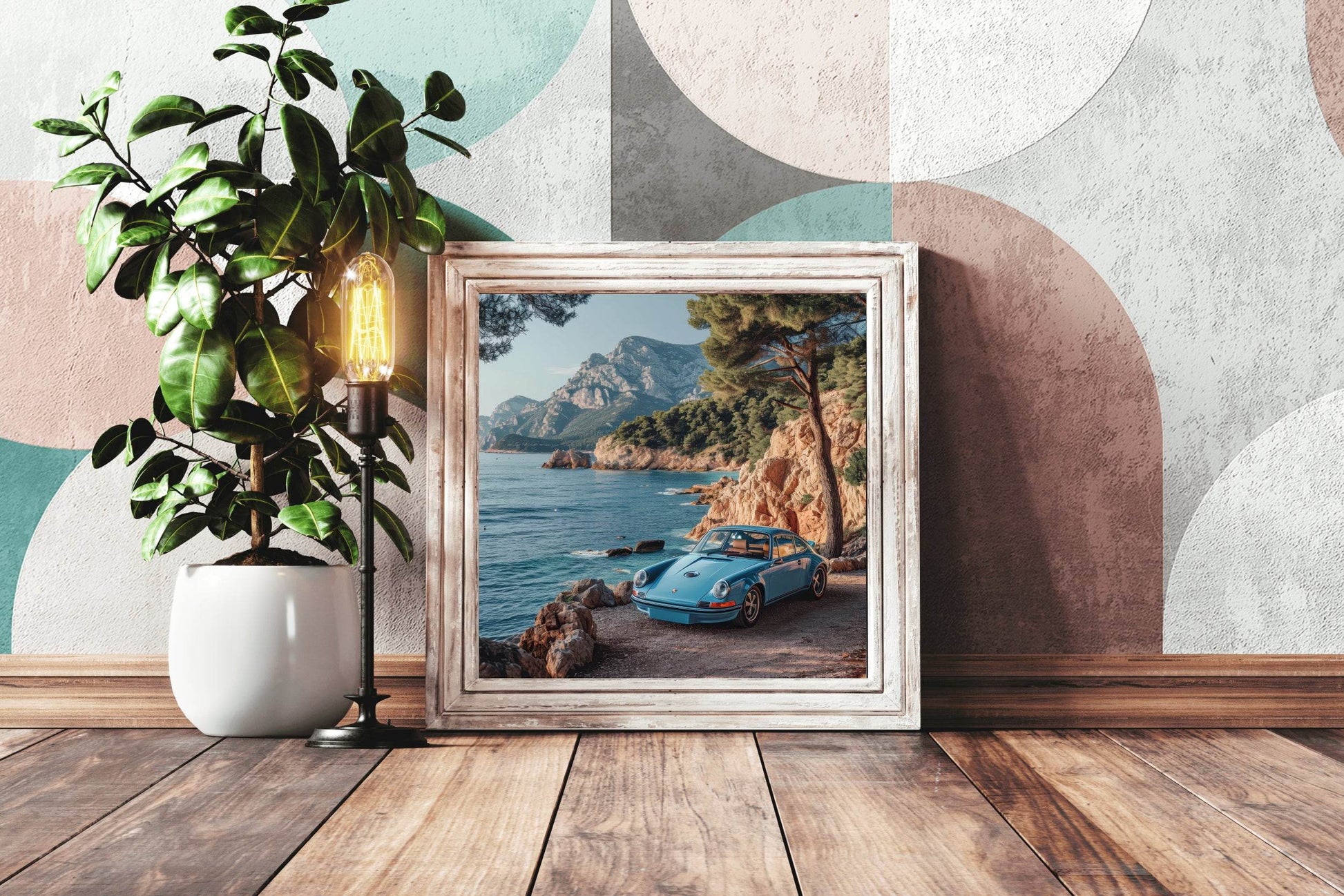 Porsche GT3 RS Blue Wall Art - beink online art store