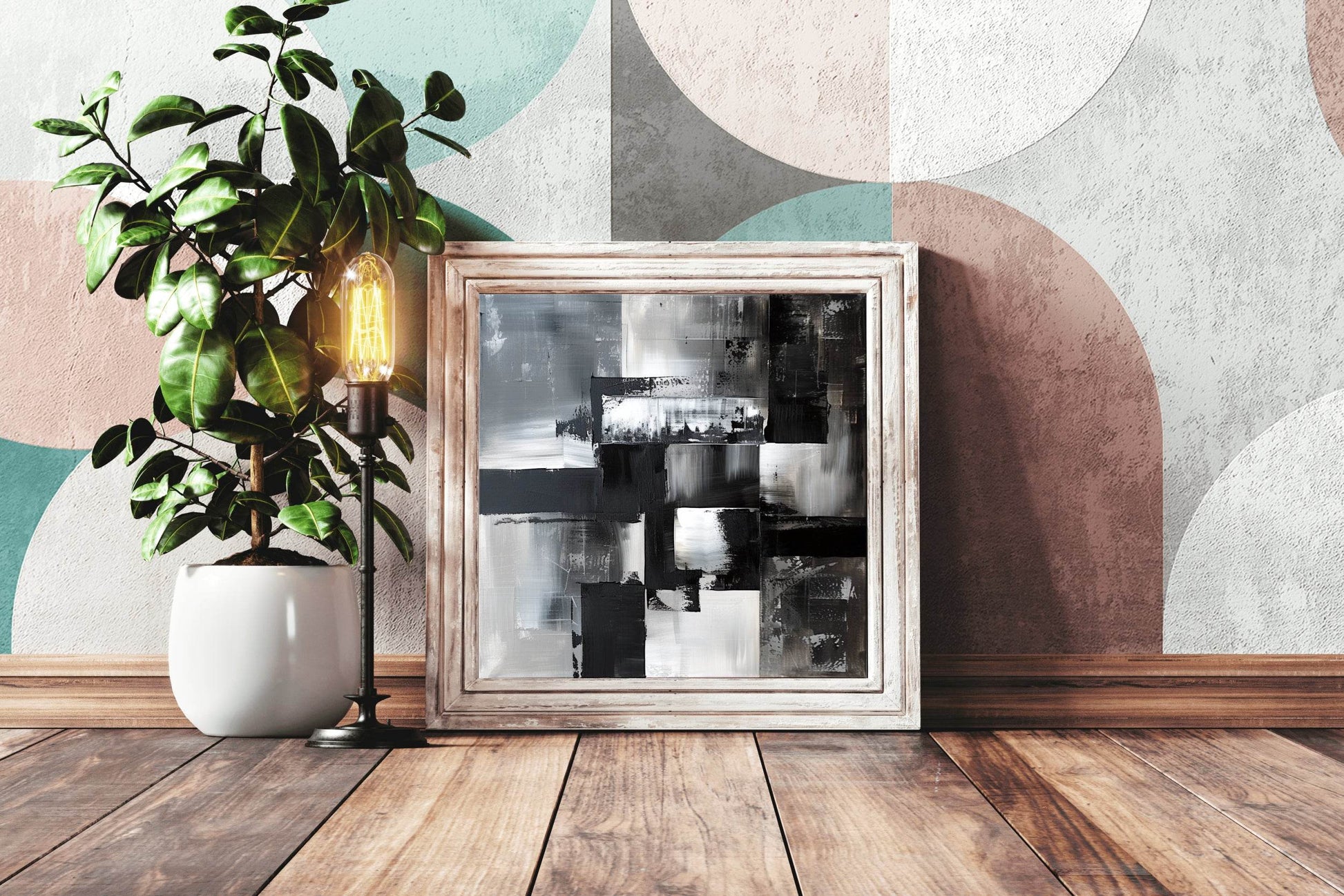 Monochrome Reflections Modren Wall Art - beink online art store
