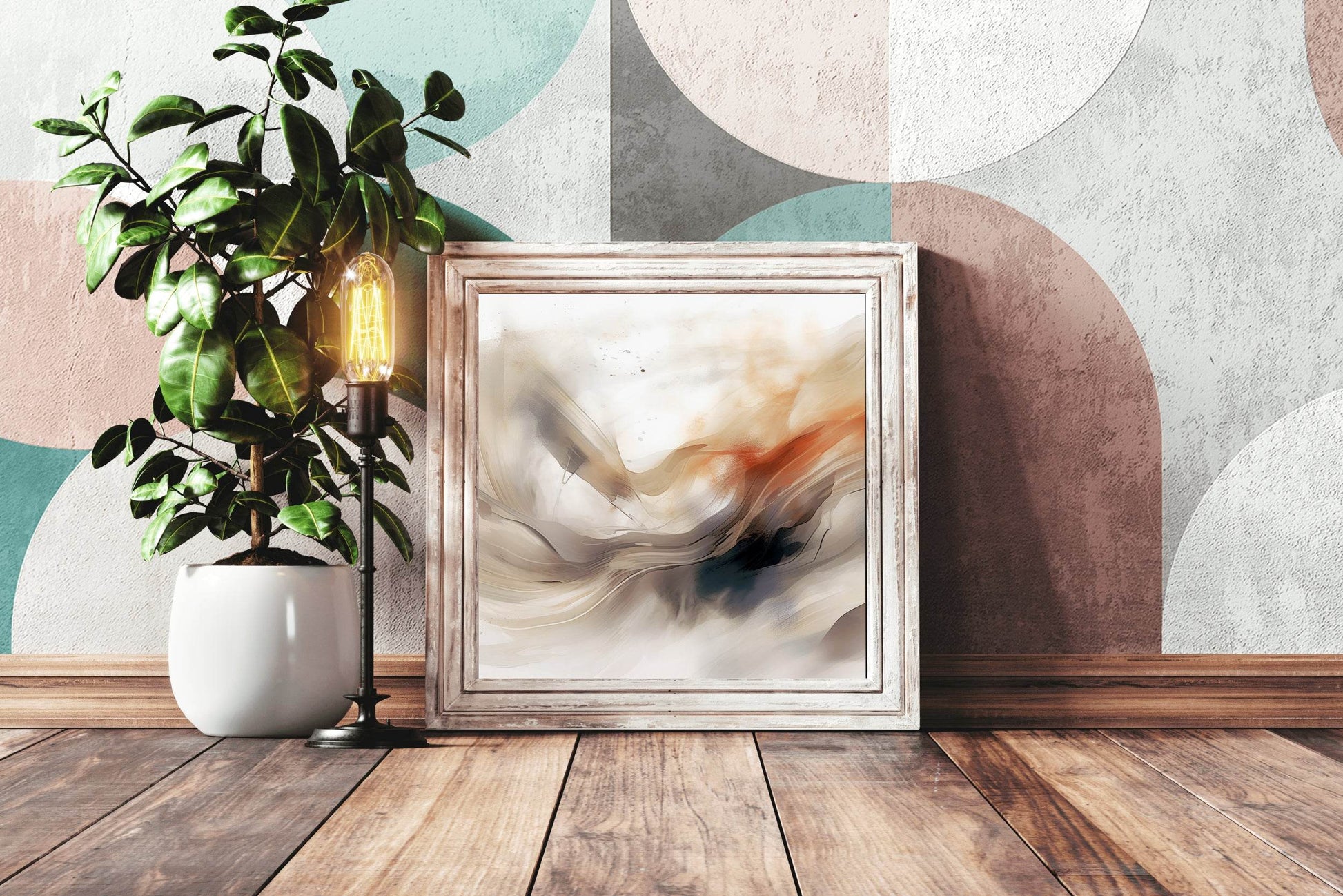Air Waves in Desert Abstract Wall Art - beink online art store