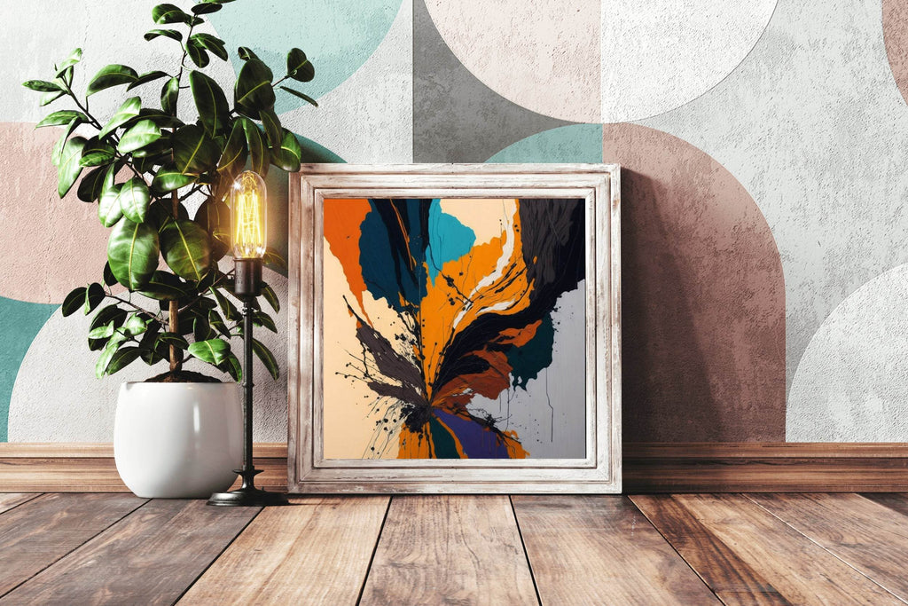 Bold Hand Oil Paint Abstract Wall Art - beink online art store