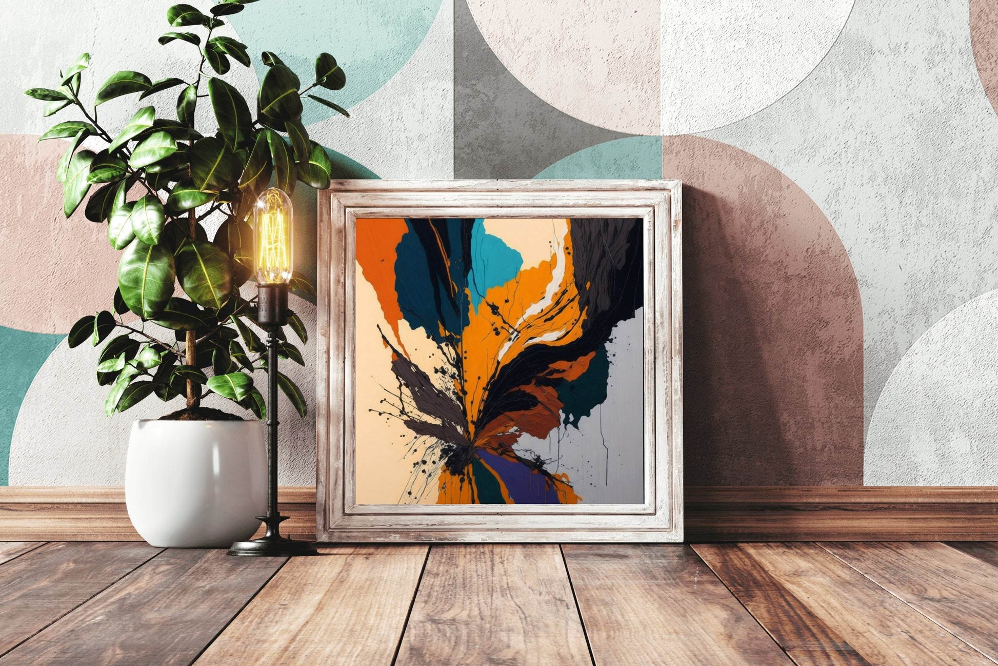 Bold Hand Oil Paint Abstract Wall Art - beink online art store