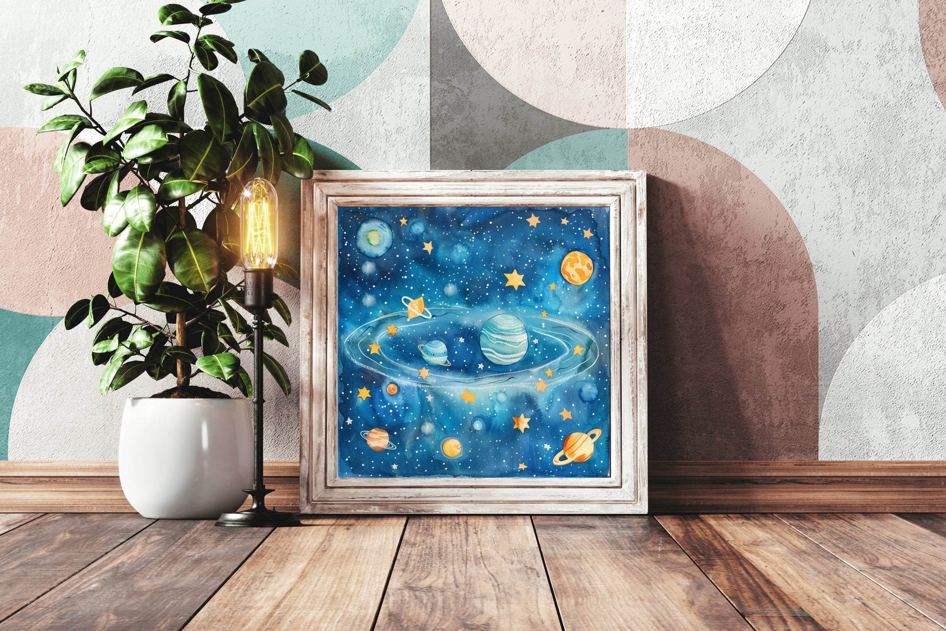 Kids Solar System Exploring the Night Sky - beink online art store