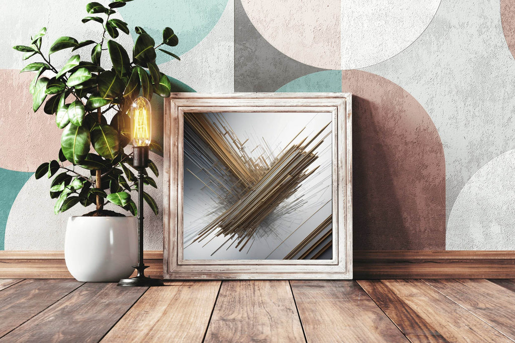 3D Spiral Fractal Design Abstract Wall Art - beink online art store