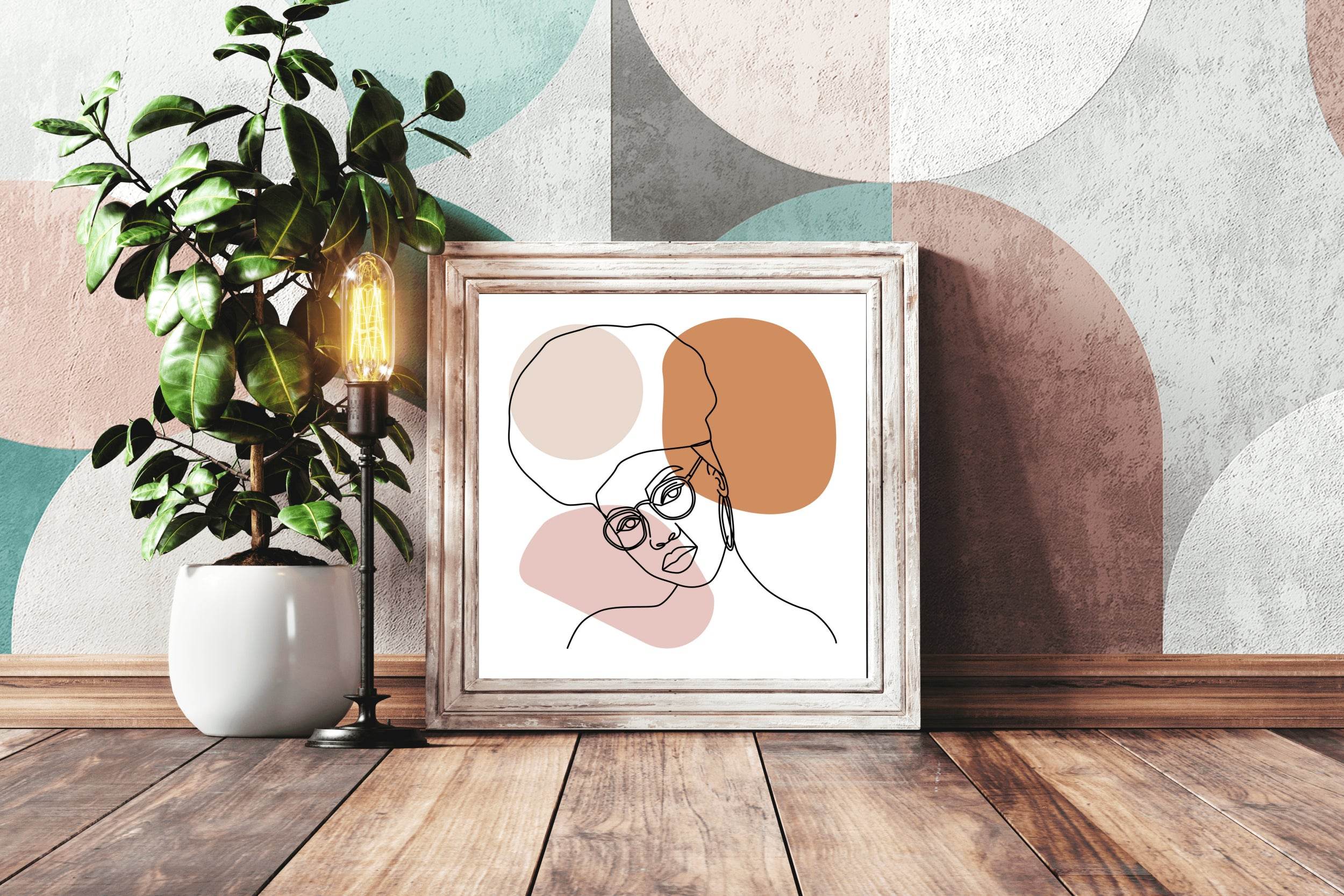 Boho Girl Wall Art - beink online art store