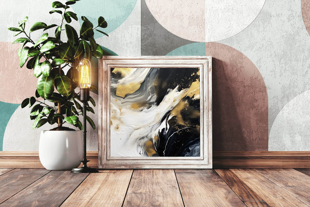 Sharp Smoky Black Brush Stroke Wall Art - beink online art store